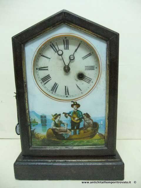 Oggettistica d'epoca → Orologi e portaorologi → Orologio dell`800 in legno e vetro dipinto Orologio antico inglese del periodo Vittoriano con vetro dipinto
Grazioso orologio inglese antico del periodo Vittoriani realizzato nella fine 800: anta in vetro dipinto con personaggi. L`orologio si presenta in buono stato di …
... continua ...
Immagine:immagini/catalogo/2000/2058.jpg