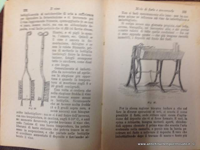 Antichità il tempo ritrovato - Antiquariato e restauro - Libri antichi-Libri  vari-Il vino: modo di farlo e conservarlo Antico libro: come conservare il  vino